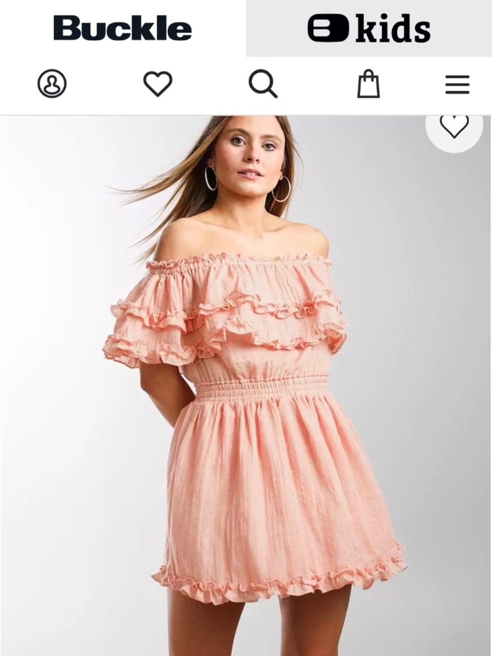 HYFVE Off The Shoulder Tiered Ruffle Dress